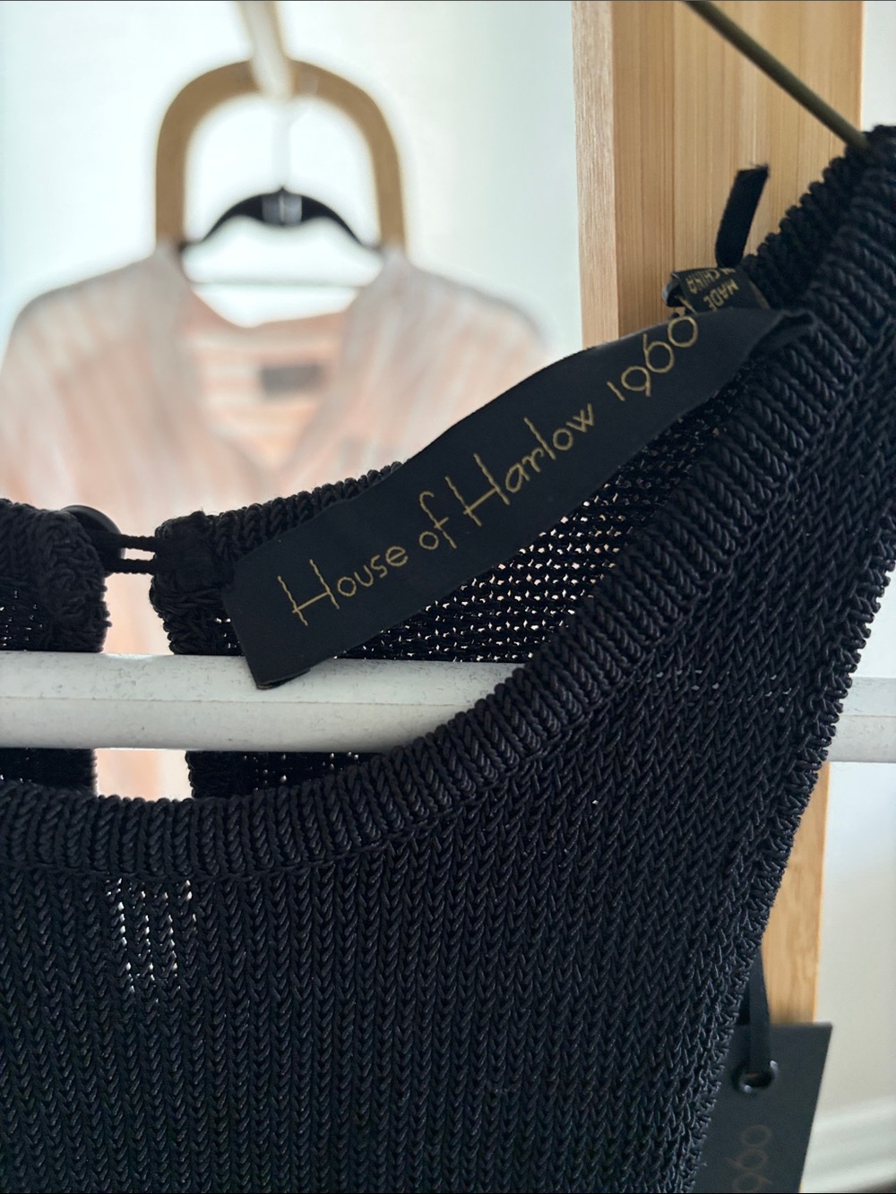 House of Harlow long Black Sleeveless Maxi knit cutout dress - Picture 4 of 7